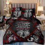 Home Textile Bedding Skull Beauty Printed Quilt Cover Bed Sheet Three-piece Set - Image 2