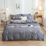 Cover Set Bed Cotton Quilt Bedsheet Bedding Duvet Fitted - Image 10
