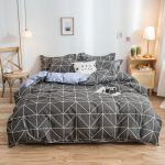 Cover Set Bed Cotton Quilt Bedsheet Bedding Duvet Fitted - Image 9