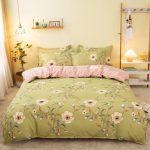 Cover Set Bed Cotton Quilt Bedsheet Bedding Duvet Fitted - Image 5