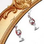 Halloween Skull Wine Glass Creative Earrings European And American - Image 6