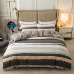 Cover Set Bed Cotton Quilt Bedsheet Bedding Duvet Fitted - Image 4