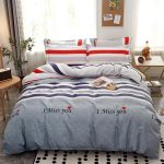 Cover Set Bed Cotton Quilt Bedsheet Bedding Duvet Fitted - Image 6