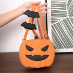 2023 Halloween Bags Funny Pumpkin Cartoon Shoulder Crossbody Bag With Bat Personalized Creative Female Bag - Image 3