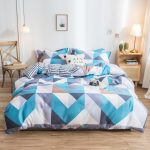 Cover Set Bed Cotton Quilt Bedsheet Bedding Duvet Fitted - Image 2