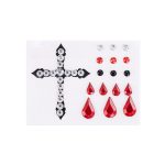 Halloween Dressing Cosmetics Cross-border Black Lipstick Smoky Makeup Plasma Stickers Halloween Painted Set - Image 5