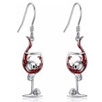 Halloween Skull Wine Glass Creative Earrings European And American - Image 5
