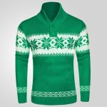 Men's New Pullover Sweater Autumn And Winter Long Sleeved Christmas Casual Fashion Jacquard Knitted Sweater Clothing For Men - Image 4