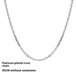 Simple Zircon Inlaid Plated Unisex Necklace - Image 2