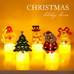 LED Electronic Candle Lights Christmas Trees Santa Claus Snowmen Creative Candles Small Night Lights Home Decorative Ornaments - Image 10