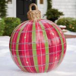 Christmas Ornament Ball Outdoor Pvc 60CM Inflatable Decorated Ball PVC Giant Big Large Balls Xmas Tree Decorations Toy Ball - Image 6
