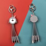 Creative Cartoon Multi Function Portable Christmas Data Cable - Image 6