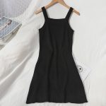 Women's All-match Slim Ribbed Hip Knitted Suspender Dress - Image 3