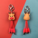 Creative Cartoon Multi Function Portable Christmas Data Cable - Image 3