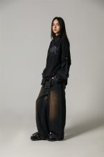 Double Yarn Combed Cotton Rock Print Round Neck Short Sleeve T-Shirt Men - Image 4