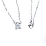 Simple Zircon Inlaid Plated Unisex Necklace - Image 4