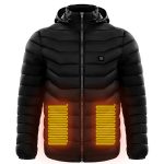 Men Heated Puffer Jacket Electric Heating Coat Insulated Hood Windbreaker 9Heat Zones - Image 8