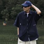 Men's Trendy Brand Short Sleeve Shirt Retro Loose