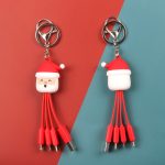 Creative Cartoon Multi Function Portable Christmas Data Cable - Image 4
