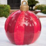 Christmas Ornament Ball Outdoor Pvc 60CM Inflatable Decorated Ball PVC Giant Big Large Balls Xmas Tree Decorations Toy Ball - Image 5