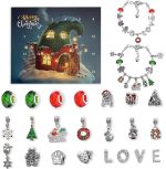 Christmas Advent 24 Countdown Calendar Gift Box Bracelet Set - Image 4