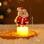 LED Electronic Candle Lights Christmas Trees Santa Claus Snowmen Creative Candles Small Night Lights Home Decorative Ornaments - Image 7
