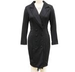 Double-breasted Blazer Dress Fashion Slim-fitting Hip-wrapped Lapel Long-sleeved Dresses Office Commuting Long Jacket Outwear For Women's Clothing - Image 9