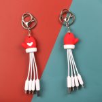 Creative Cartoon Multi Function Portable Christmas Data Cable - Image 5