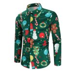 Men's Shirt Snowman Christmas 3D Digital Printing Long Sleeve Shirt - Image 3