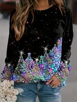 Women's Fashion Christmas Printed T-shirt - Image 9
