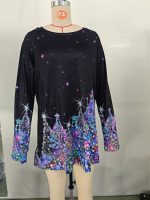 Women's Fashion Christmas Printed T-shirt - Image 6