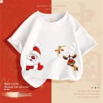 Christmas Elk Cotton T-shirt Boy - Image 6