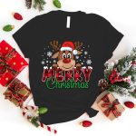Cute Merry Christmas Printed T-shirt - Image 3
