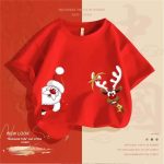 Christmas Elk Cotton T-shirt Boy - Image 4