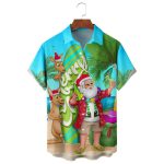 European Size 3D Christmas Printed Shirt Men - Image 7