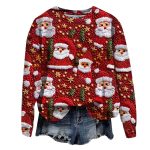 Christmas Street Fashion Round-neck Shirt Top - Image 6
