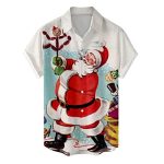 European Size 3D Christmas Printed Shirt Men - Image 2