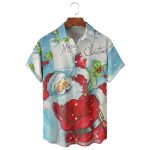 European Size 3D Christmas Printed Shirt Men - Image 4