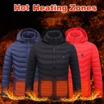 New Heated Jacket Coat USB Electric Jacket Cotton Coat Heater Thermal Clothing Heating Vest Men's Clothes Winter